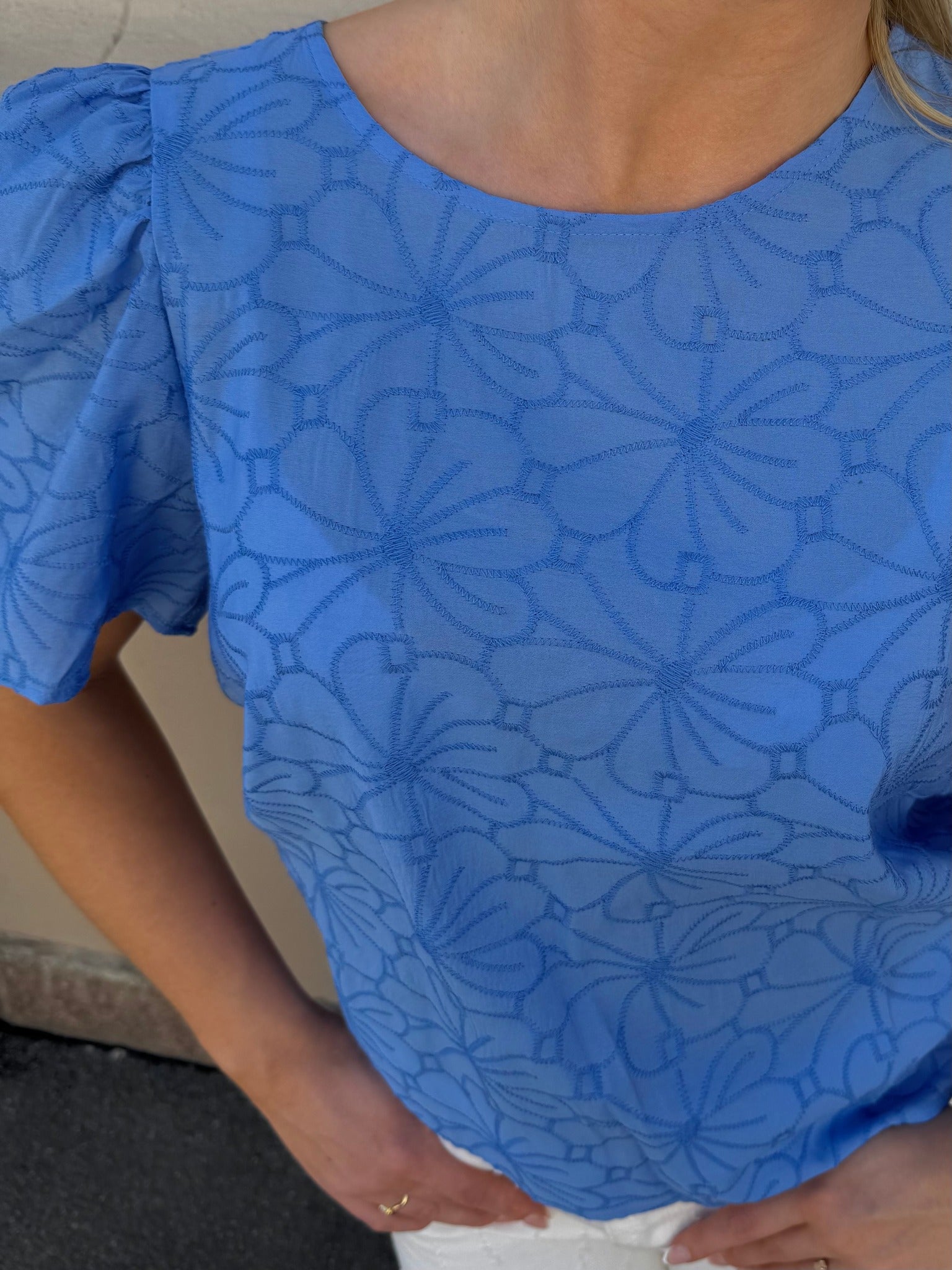 OBJILLY Top - Cornflower Blue